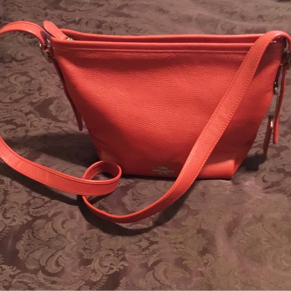 Coach Red Pebble Leather almost new bag